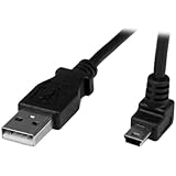 StarTech.com 2m Mini USB Cable Cord, Black (USBAMB2MU)