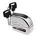 Anti Thief Sound Security Alarm Electron Disc Brake Lock 6mm Pin for Motorcycle Motorbike Safety Sport Racing Bike (Silver)