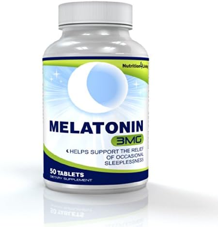 Melatonin 3mg, 50 Easy-Swallow Tablets- Sleeping Aid Formula, The Best Sleeping Aid Remedy and the Number One Alternative for People Who Suffer From Insomnia, Melatonin Pills Promote a Healthier Sleep and a Full Night of Relaxation, This Supplement Gives You The Right Dosage of 3mg.