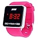 SKMEI Touch Screen Digital LED Waterproof Boys Girls Sport Casual Wrist Watches (Rose Red)