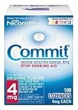 Commit Stop Smoking Aid, 4 mg, Original Flavor, Lozenges, 108-Count Box
