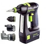 Festool PC1230S C12 12V NiMH 3.0 Ah Cordless Drill Set With Right Angle and Eccentric Chucks (Misc.)
