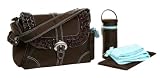 Kalencom Miss Prissy Buckle Bag, Chocolate/Blue
