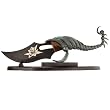 Fantasy Scorpion Bowie Knife with Display Stand