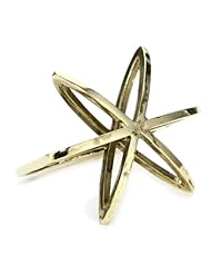 Low Luv by Erin Wasson "Holiday" Gold Cosmos Double Finger Ring