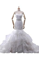 Sweetheart Mermaid Corset   Waistline Fall Evening Dress  with a Court Train 