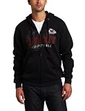 NFL Men's Kansas City Chiefs Touchback IV Long Sleeve Fullzip Hooded Fleece (Black, XX-Large)