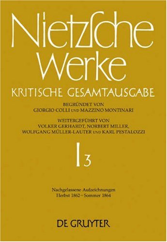 Nachgelassene Aufzeichnungen Herbst 1862- Sommer 1864