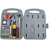 55-Piece PC Tool Kit w/Ratchet Driver Assorted Bits Screwdrivers Socket/Allen Wrenches Tape Measure Case & More!