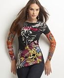 Ed Hardy Death or Glory Tattoo-Sleeve Tee
