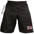 Black MMA Grappling Piranha Gear Board Shorts (Flex-Panel)