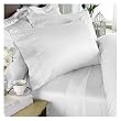 1500 Thread Count Egyptian Cotton 1500TC Sheet Set, Queen, White Solid 1500 TC