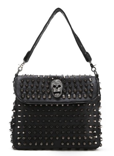 Scarleton Studded Skull Shoulder Bag H1417