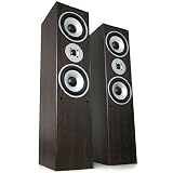 Produkt-Bild: Beng 180W RMS 3-Wege Stereo Standlautsprecher Boxen Kastanienbraun, im Paar