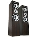 Beng 180W RMS 3-Wege Stereo Standlautsprecher Boxen Kastanienbraun, im Paar