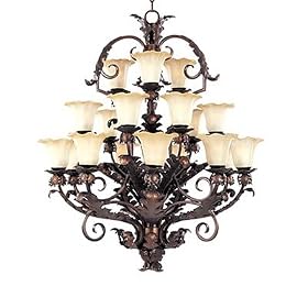 Maxim Lighting Amber Vanilla - Oily Bronze Chandelier