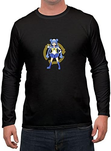 Men Great Blue Heron Designed Lightweight Cotton Black Shirts Large