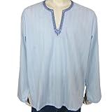 Mens Casual Cotton Shirt Long Sleeve Kurta India