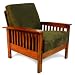 Mission Chair - Olive Microfiber