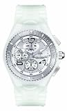 TechnoMarine Unisex 108004 Cruise Chrono Steel-Plated White Polyurethane Watch