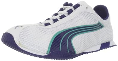 PUMA Women's H-Street NM Running Shoe, White/Medieval Blue/Aqua , 12 B US