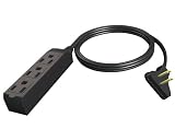 Stanley 31131 9-feet Heavy Duty 3-Outlet Low Profile Indoor Extension Cord, Black