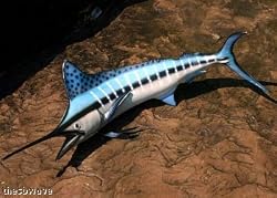 Taxidermy Fiberglass 12 " White Marlin Wall Mount