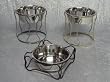 A Leg Up Single Wrought Iron Dog Feeder-Tall-Matte Black