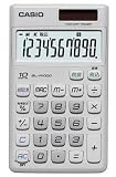 CASIO ノート型デザイン電卓 SL-A1000-WE グレースホワイト 10桁