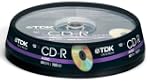 TDK CD-R 700MB Audio 40x 10 - pk, cak...