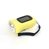 LED ライト イエロー ソーラー 手巻き