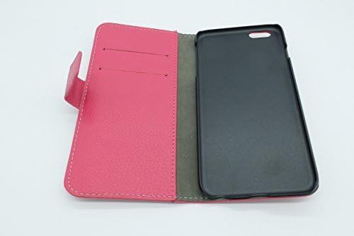iPhone 6 plus Case, Wallet PU Leather Case Flip Cover Case Built-in Card Slots & Stand (rose)