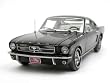 1965 Ford Mustang Fastback Diecast Model Black 1:18 Die Cast Car