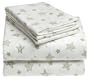 Novelty Stars 100% Cotton Luxury Flannel Twin Sheet Set, Lotus