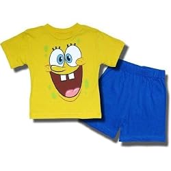 SpongeBob SquarePants "Say Aaah" 2 piece short set for toddlers/youth