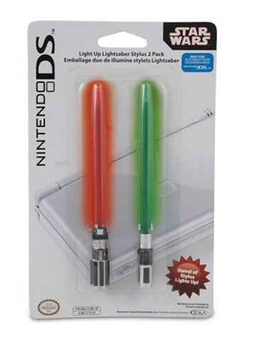Nintendo DS Star Wars Light Up Lightsaber Stylus 2 Pack