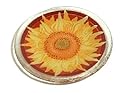 Peggy Karr 6-Inch Glass Tuscany Sunflower Plate