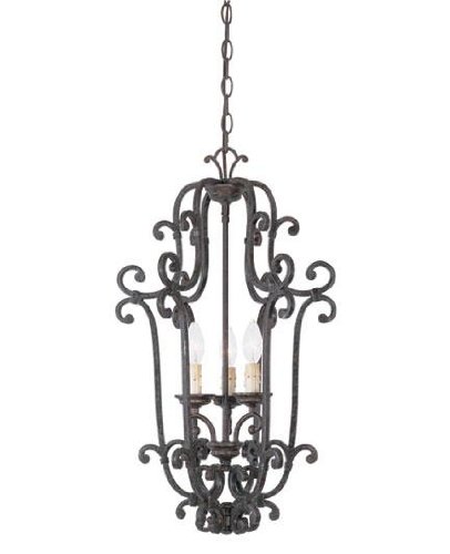 Savoy House 3-8312-3-72 Citadel Open Foyer Rustic Bronze 3 - C Bulbs