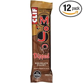 Clif Mojo Bar Dipped, Chocolate Peanut, 1.59-Ounce Bars (Pack of 12)