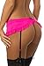 Velvet Kitten Hot Garter Thong P184563 Small Pink/Black