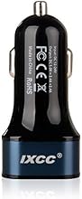 iXCC &reg; Dual USB 4.8 Amp (24 Watt) SMART Universal High Capacity [High Power] [Small Size] FAST Car charger with Exclusive ChargeWise (tm) Technology, for Apple iPhone 4/4s/5s/ 5c/ 5/ 6/ 6 Plus; iPad Air/Air 2, iPad Air mini/mini 3; Samsung Galaxy S5 S4; Note 3 2; the new HTC One (M8); Fire Phone; Google Nexus and More [Navy]