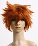 Cosplayland C237 - Kindom Hearts Sora Skipy Red Brown Cosplay heat-resistant Wig