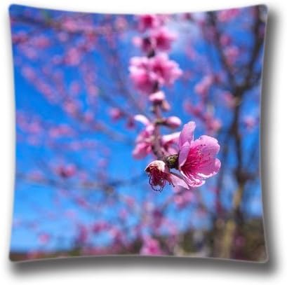 Sweety Heart Almond Bloom Personalized Square Throw Pillow Case Magnificent Decor Cushion Covers