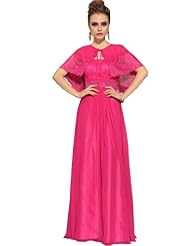 A-line Chiffon Short Spaghetti Strap Embroidered  Beaded Evening Dress/Mother-of-the-Bride Dress/Prom Dress/Wedding Dress  With Rhinestones