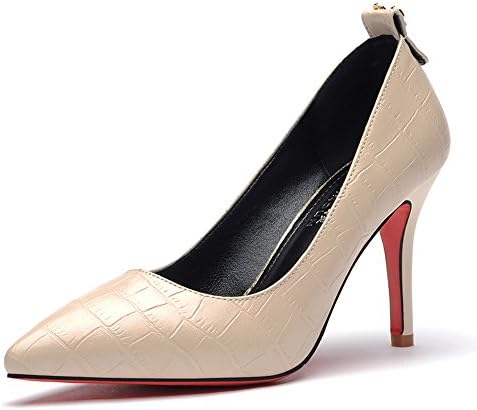 Laikajindun Elegant Women's Artificial Leather Pointed Mouth Checkered Highheels