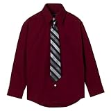 Boys' Cherokee® Shirt And Tie Set - Deep Red