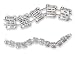 Clearly Charming Ten Commanments Religious Christian Jewish Faith Antique Silver Bracelet