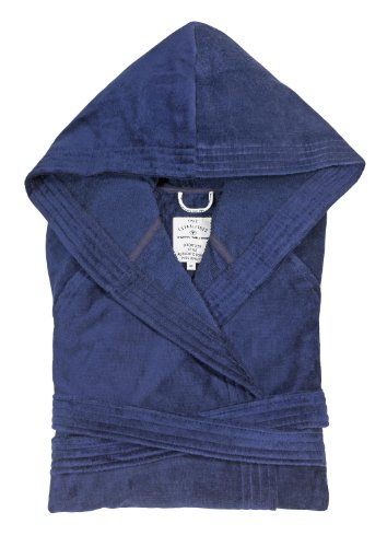 Tom Tailor 110401/908/700 \"Basic Velours\" Bademantel, mit Kapuze, Gr. XS, navy Preisvergleich