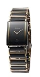 Rado Watches Rado Integral Super Jubile Mid Size Black Tone Ceramic with Gold Trim Men's Watch