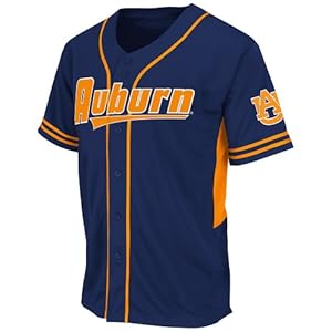 NCAA Auburn Tigers Men's Bullpen Baseball Jersey, X-Large, Navy